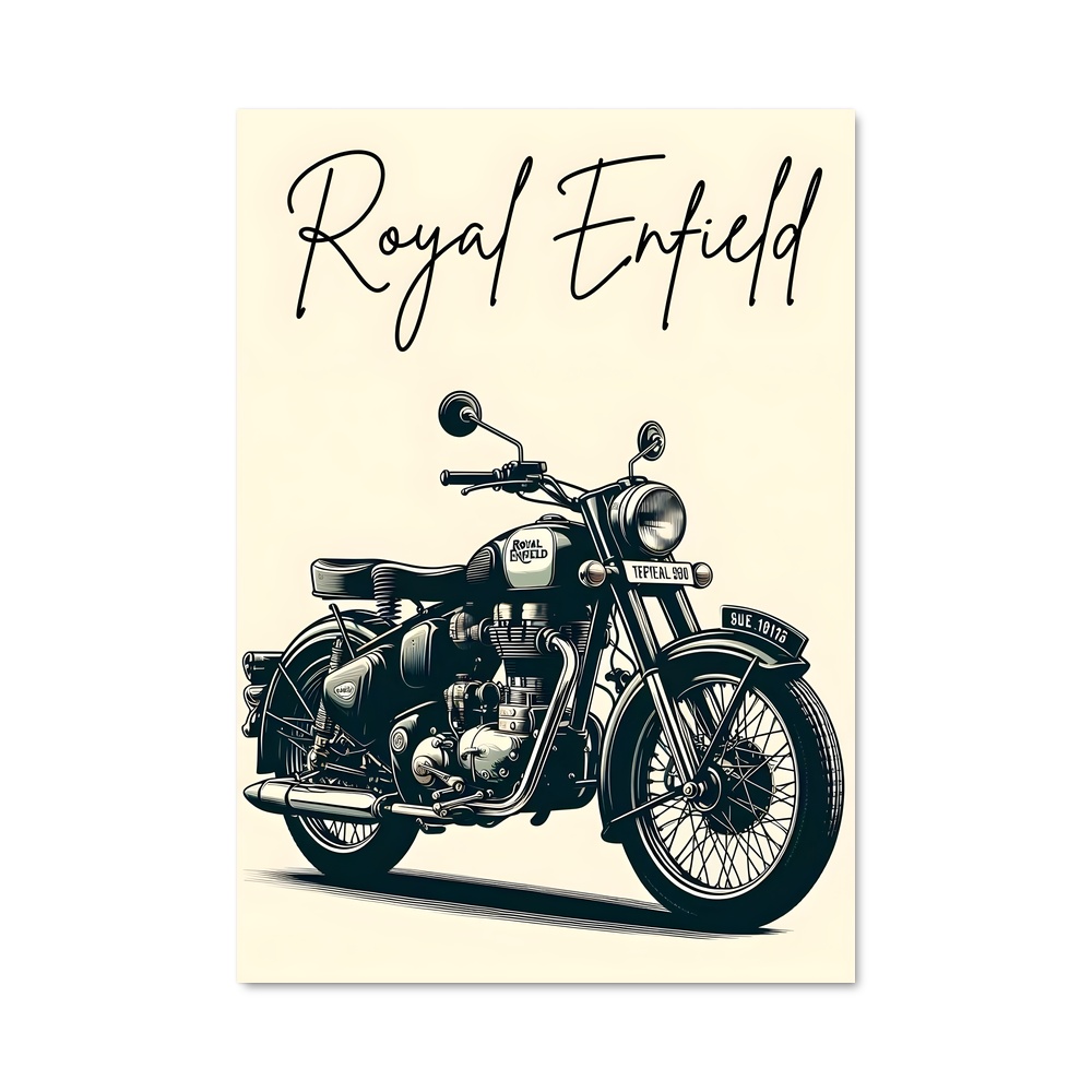 Poster Royal Enfield majestueux